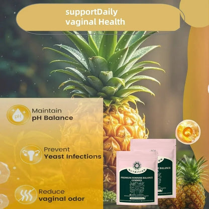 Premium Feminine Balance Gummies for Women - Pineapple Gummies