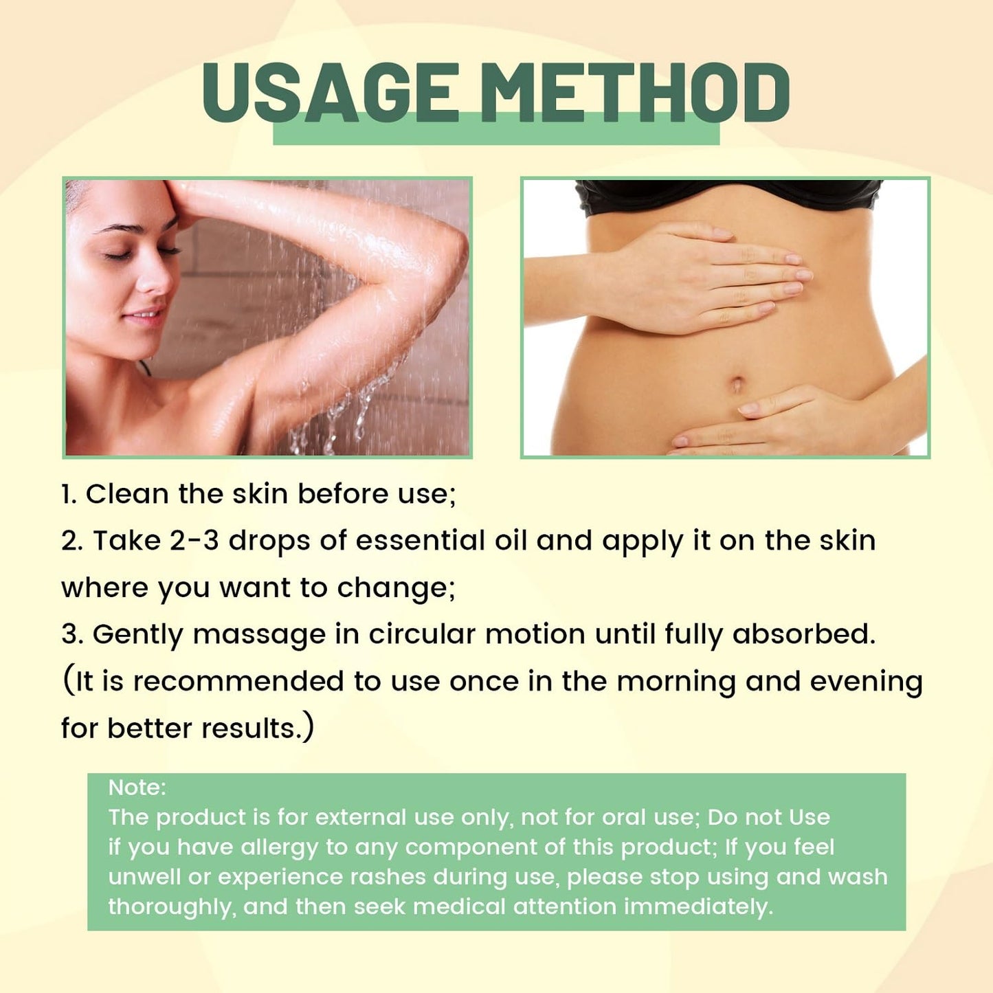 Collagen lifting body oil