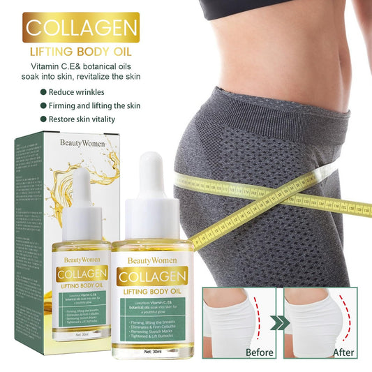 Collagen lifting body oil