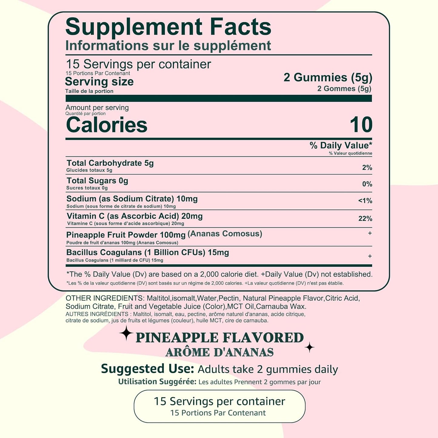 Premium Feminine Balance Gummies for Women - Pineapple Gummies