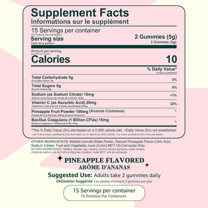 Premium Feminine Balance Gummies for Women - Pineapple Gummies