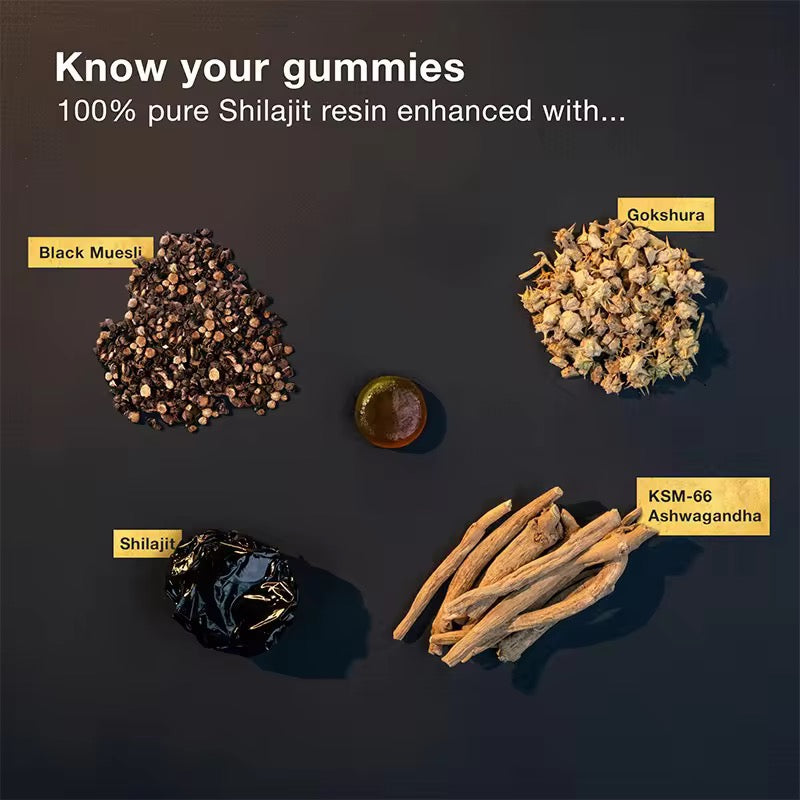 Pure Himalayan Shilajit Gummies Gold