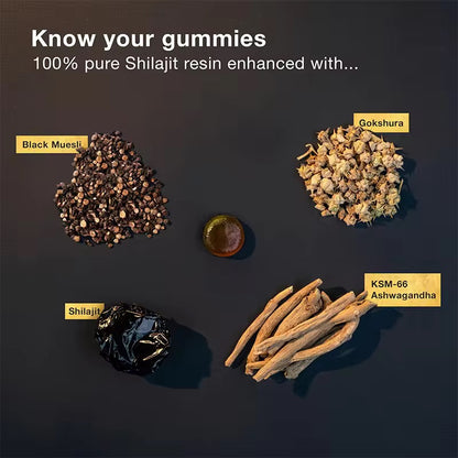 Pure Himalayan Shilajit Gummies Gold