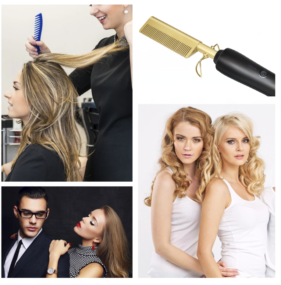 Hair Straightener electric Brush