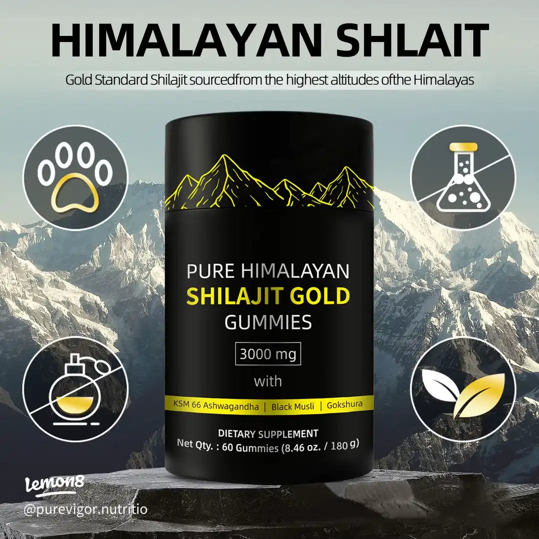 Pure Himalayan Shilajit Gummies Gold