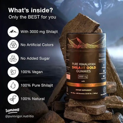 Pure Himalayan Shilajit Gummies Gold