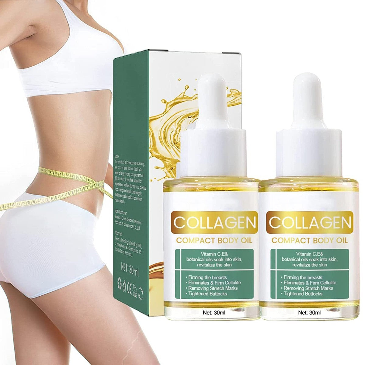 Collagen lifting body oil