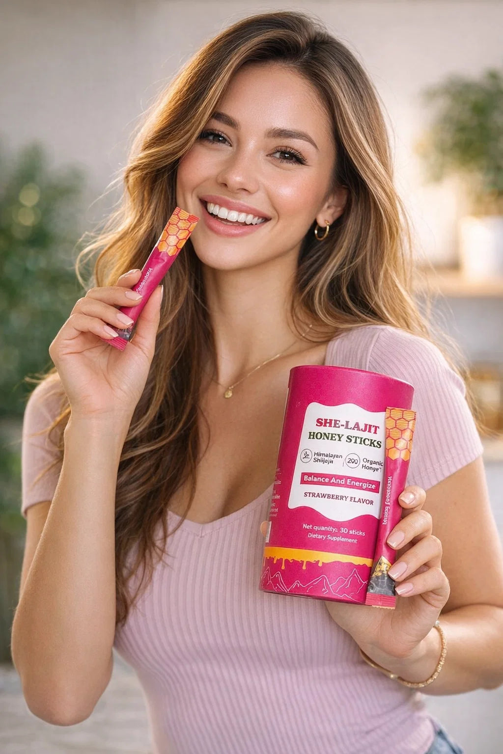Strawberry Honey sticks shilajit for Women