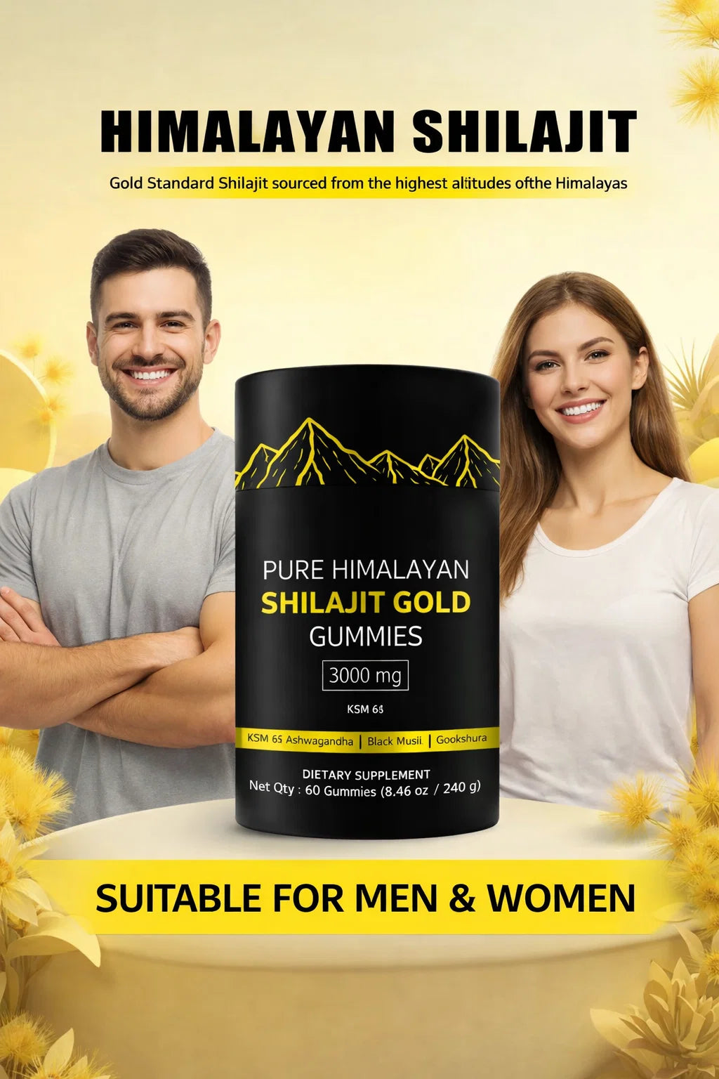 Pure Himalayan Shilajit Gummies Gold